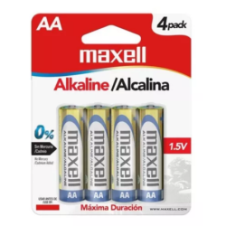 Pilas alcalinas blister x4 AA - Maxell