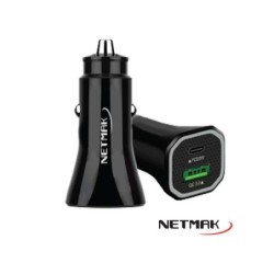 Cargador para Auto Carga Rápida PD20w
+ QC18w - Netmark