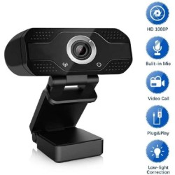 WEBCAM E-VIEW 1080P HD USB con MICROFONO