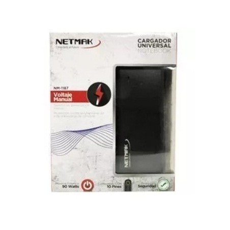 Cargador Notebook NETMAK 90WNM-1287 Universal