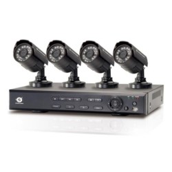 SISTEMA SEGURIDAD CCTV DVR 4 CAMARAS + DISCO 1 TB
