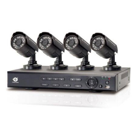 SISTEMA SEGURIDAD CCTV DVR 4 CAMARAS + DISCO 1 TB