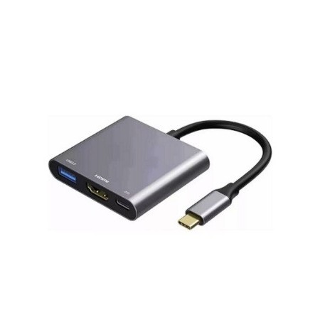 HUB ADAPTADOR HC-11 TIPO-C A HDMI+VGA+USB3.0+PD(100 )+3.5MM