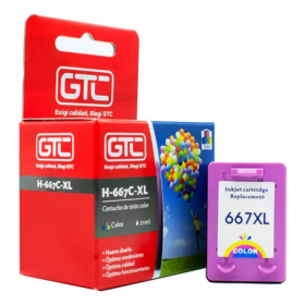 Cartucho alternativo HP 667XL Color