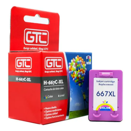 Cartucho alternativo HP 667XL Color