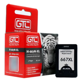 Cartucho alternativo HP 667XL Negro