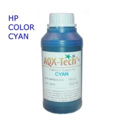 Tinta AQX tech para HP de 250cc - Cyan