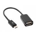 Adaptador OTG para celular microUSB