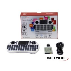 Mini Teclado Inalámbrico Smart Tv NM-KB980W Netmak