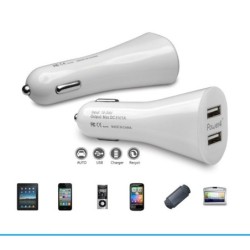 Cargador 12v a 5v dual USB para auto