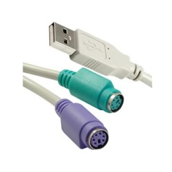 Conversor NISUTA de USB a 2 PS2 H NSCOUSPSCH