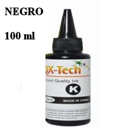 Tinta AQX Tech EPSON de 100cc - Color Negro