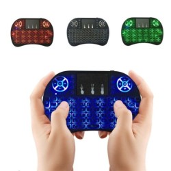 MINI TECLADO RETROILUMINADO INALAMBRICO BLUETOOTH