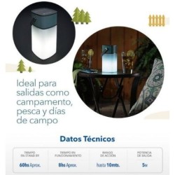 Parlante Bluetooth con Linterna (2 en 1) resistente al agua - Verbatin