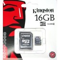 Memoria MicroSD 16GB Kingston clase 10