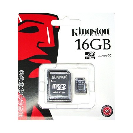 Memoria MicroSD 16GB Kingston clase 10