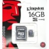 Memoria MicroSD 16GB Kingston clase 10