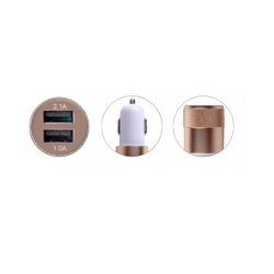 Cargador 12v a 5v dual USB para auto