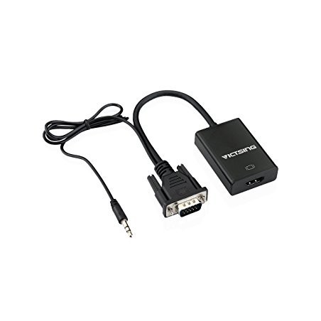 Adaptador VGA a HDMI c/audio E-VIEW