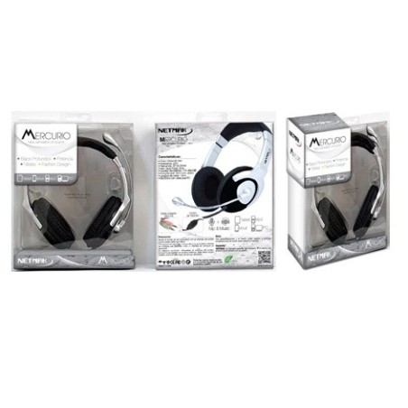 AURICULAR MERCURIO C/MIC FLEXIBLE NETMAK