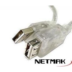 CABLE USB ALARGUE 1.8mts (macho a hembra usb A)