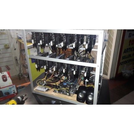 Estructura De Aluminio Para Rig Mineria Bitcoin Ethereum Monero etc
