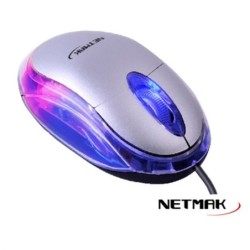 Mouse Optico USB Netmak NM-M01 Silver