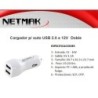 Cargador Doble 12v Usb 2.1a Netmak Nm- ucc2 para auto