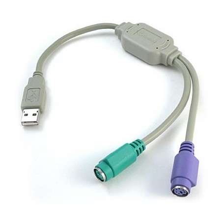 Adaptador 2 puertos PS2 a USB