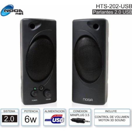 Parlante 2.0 Noga HTS-202