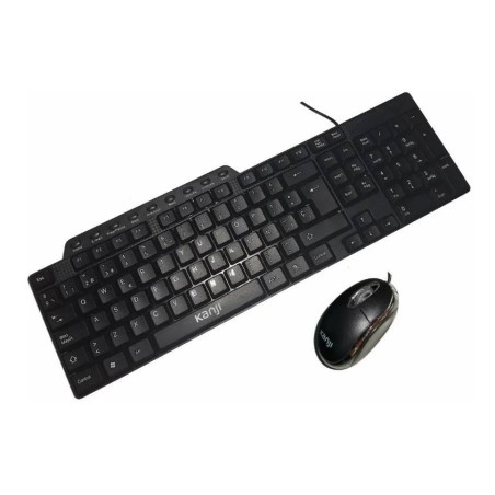 Teclado Multimedia y Mouse Usb Kanji Kj- tecmou003 Lz