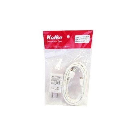 Cargador Rápido Celular Kolke + Cable Usb a microUSB