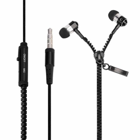 Auricular In Ear NOGA Ng-803 Cierre Zipper Manos Libres Microfono