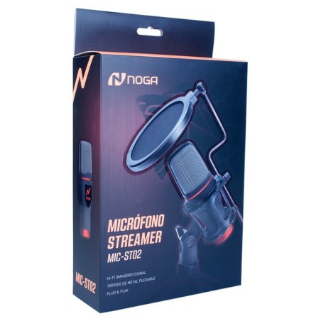Micrófono Streamer Hifi Omnidireccional Graba Filtro Tripode