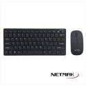 TECLADO Y MOUSE NETMAK INALAMB NM-KB570B NEGRO ULTRA SLIM