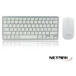 Kit Teclado Y Mouse Inalambrico Slim Usb Netmak Nm Kb-570w