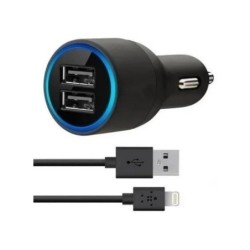 Cargador noganet car USB2.o doble 3.1A c/ cable