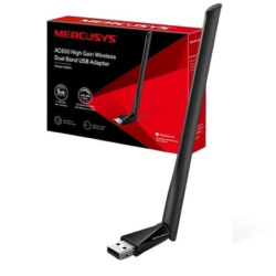 Placa de Red WiFi Mercusys MU6H AC650 Dual Band USB