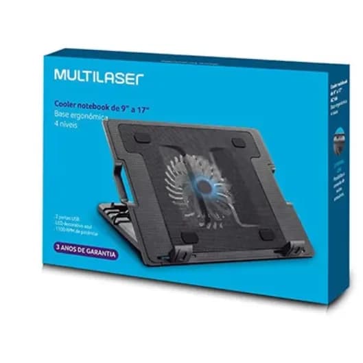 Base refrigerante regulable con cooler - Multilaser Ac166/CoolingPad 638