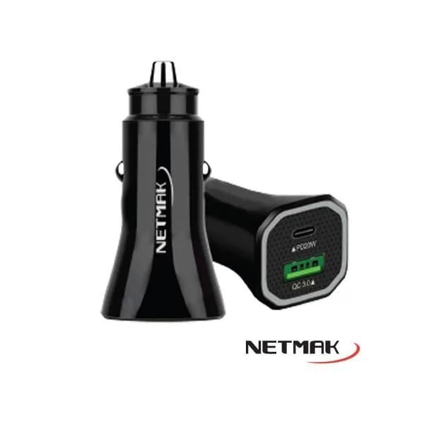 Cargador para Auto Carga Rápida PD20w
+ QC18w - Netmark