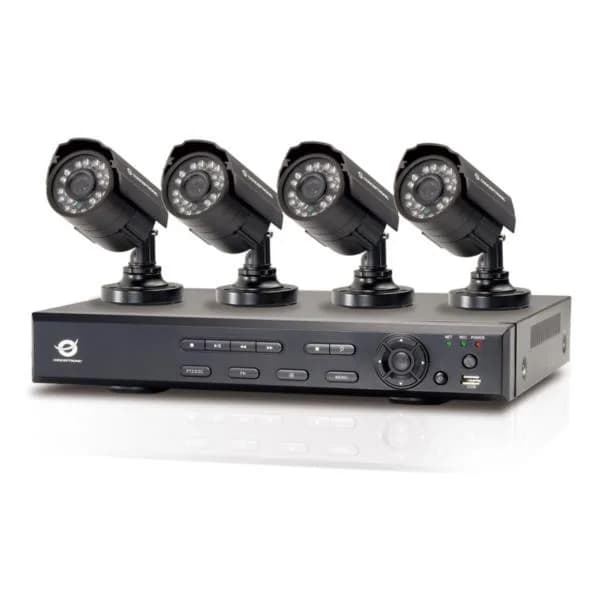 Sistema Seguridad Cctv Dvr 4 Camaras + Disco 1 Tb
