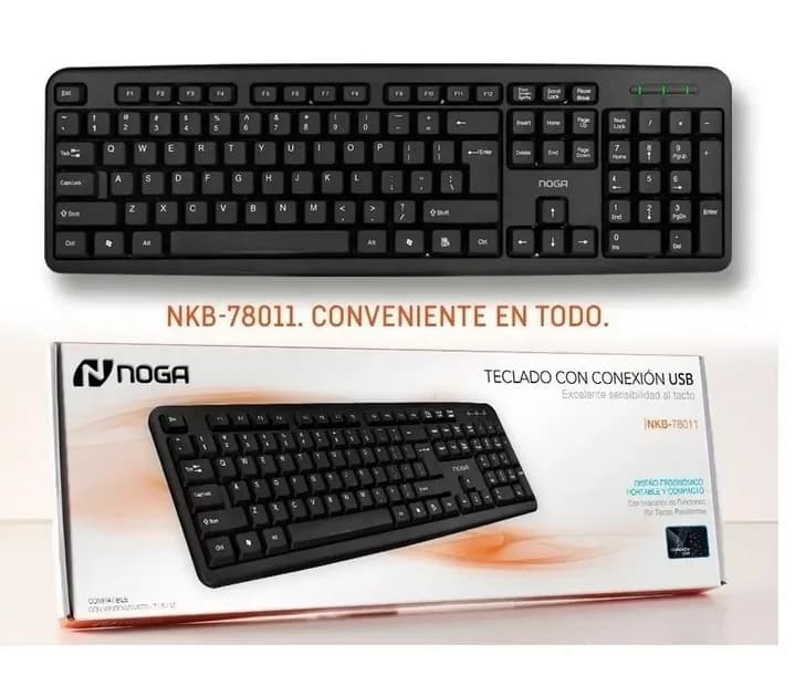 Teclado Noganet Nkb-78011 Qwerty Español