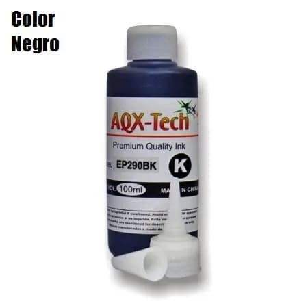 Tinta Sublimacion AqxTech 100ml Negro para Epson