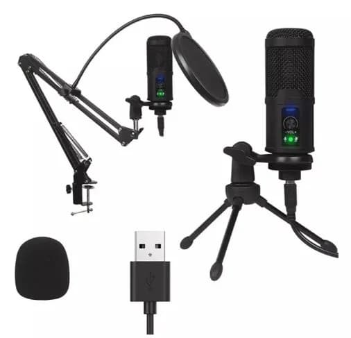 Micrófono Para Pc Condensador Profesional Usb Bm-65