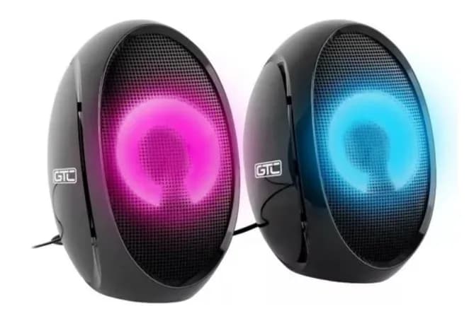 Parlantes Gtc Con Luces Rgb Spg-148
