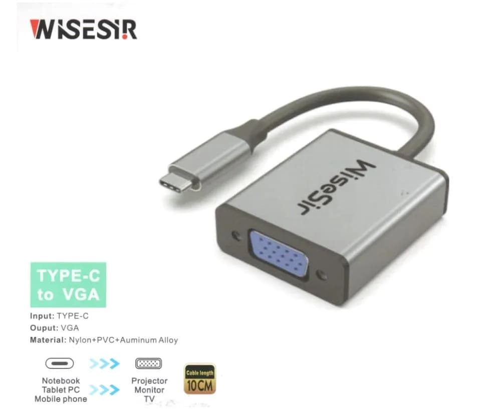 Conversor de Tipo C a Vga - Wisesir