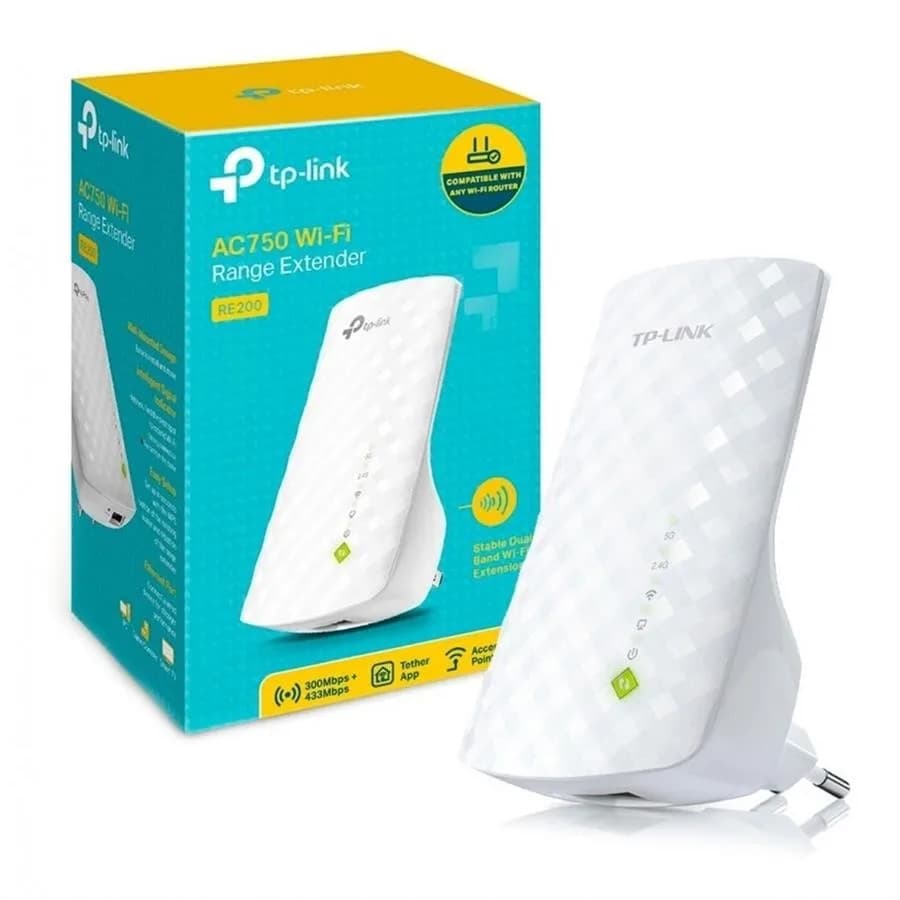 Extensor de rango TP‑Link RE200 AC750 Dual Band