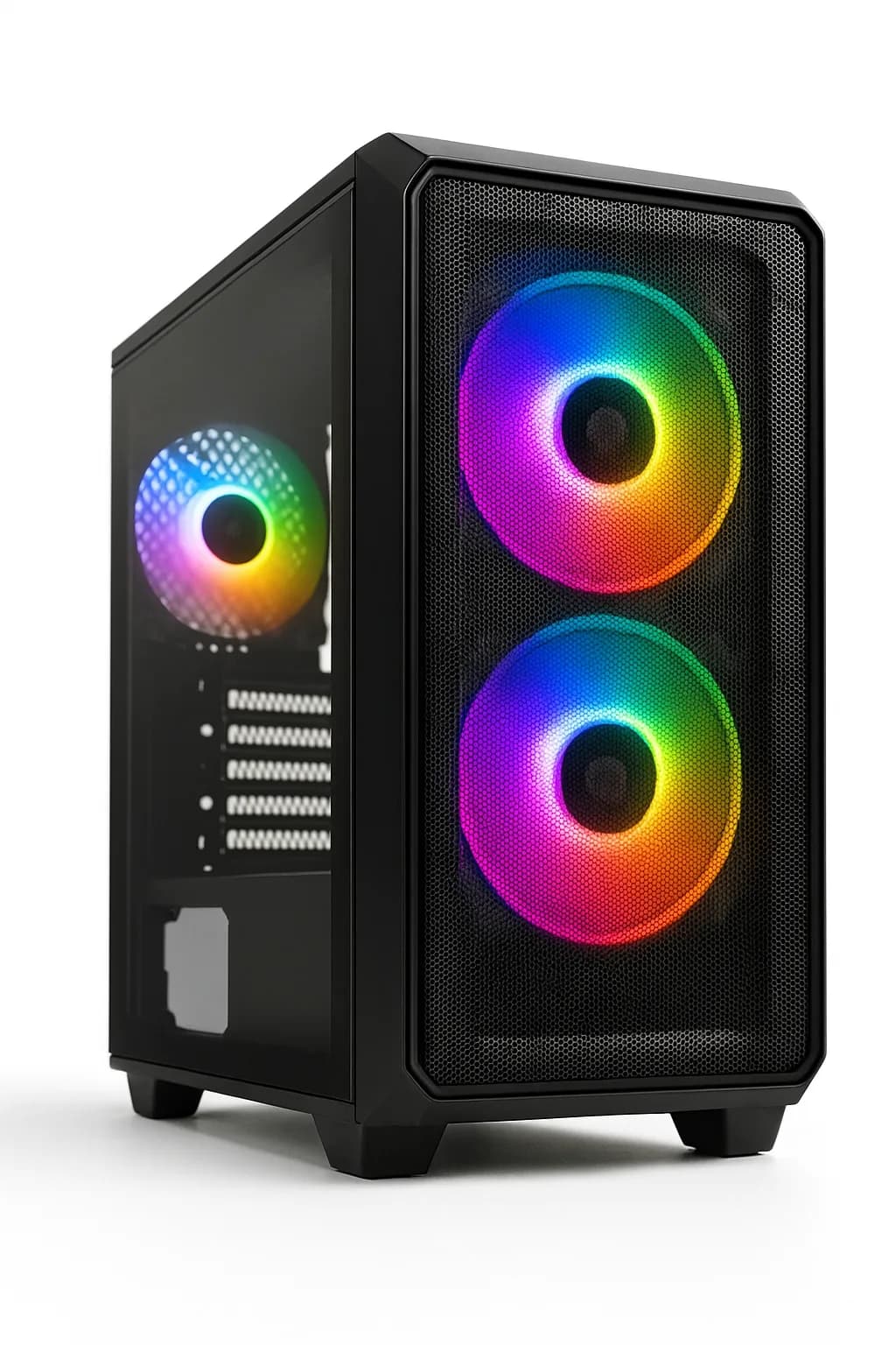 Gabinete Aerocool CS-107-A-BK-V2 Frgb (micro-atx/mini-atx)