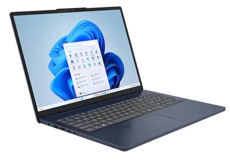 Notebook Lenovo IdeaPad Slim 3 15ABR8 Ryzen 7 5825U, 16 GB de RAM DDR4, SSD NVMe de 512 GB