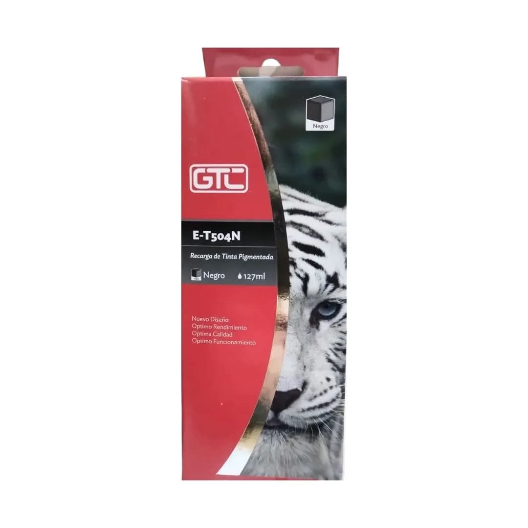 Tinta Alternativa Sist Continuo Gtc ET504N Negro 127ML P/epson 4150/4160